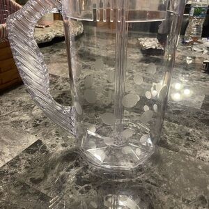 Pampered Chef Transparent Dot Design Pitcher